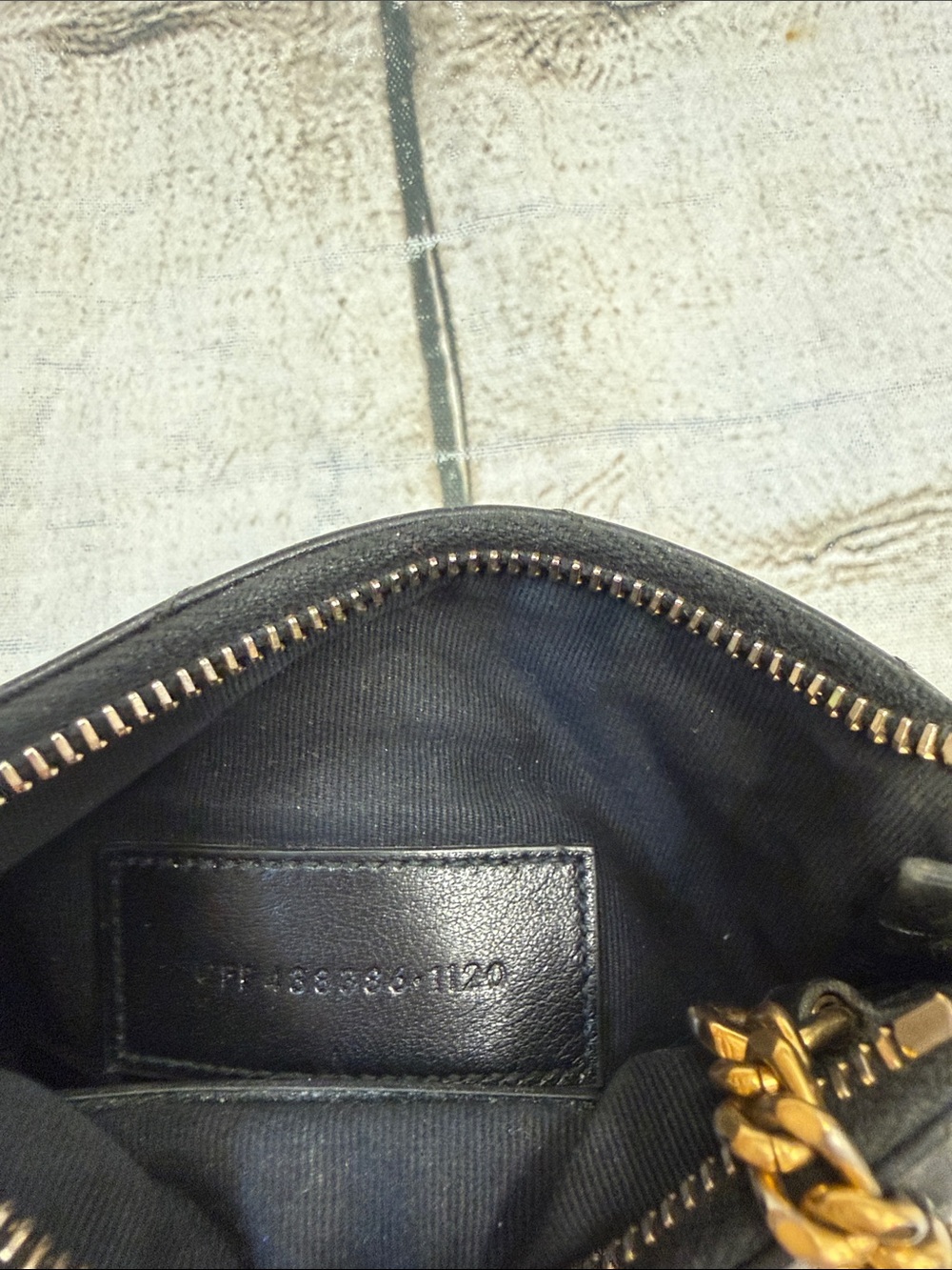 YSL Yves Saint Laurent Black Leather Key Pouch Mini Wallet - Picture 8 of 16